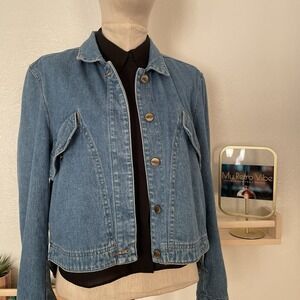Vintage You Sport Collection Denim Jacket Altered Womens Size Small
